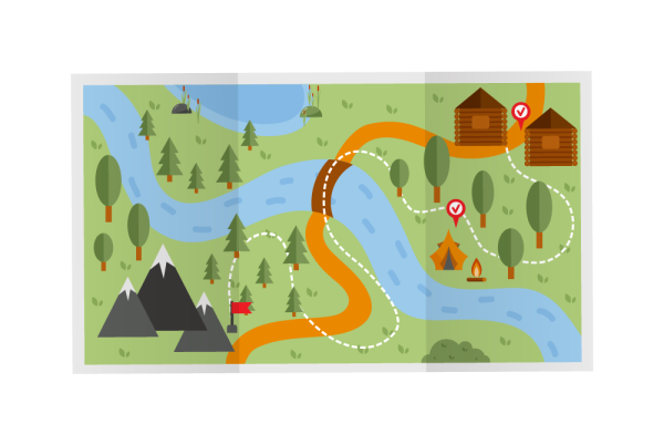 Векторная карта местности