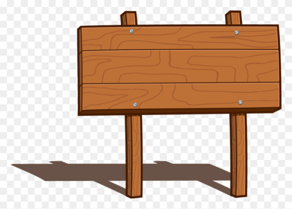 Нарисованная деревянная вывеска