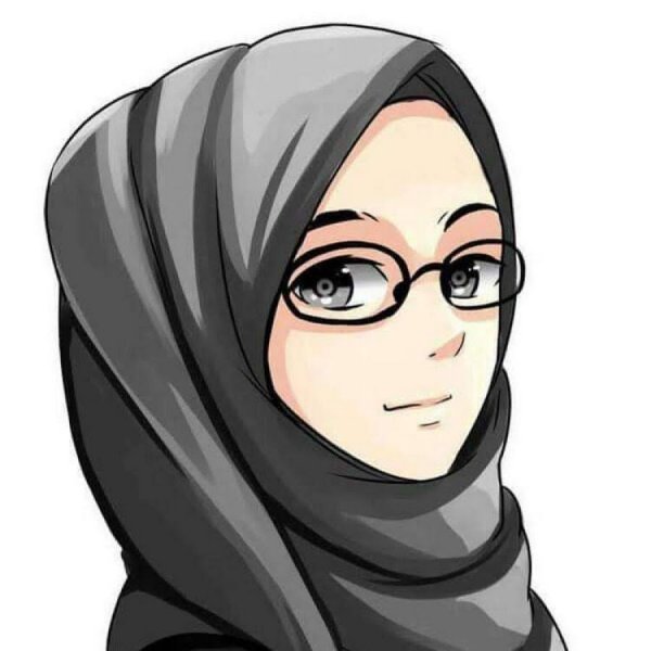 Аниме девушка в платке