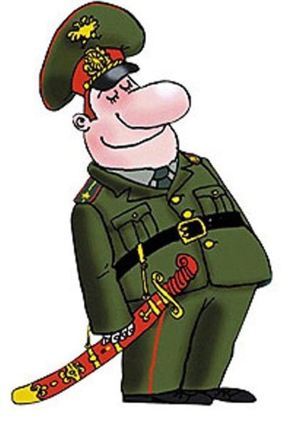 Мультяшный военный