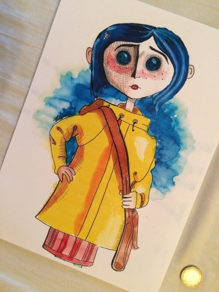 Коралина Джонс срисовка