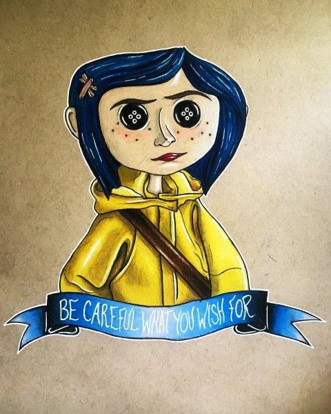 Тим Бертон арт Коралина