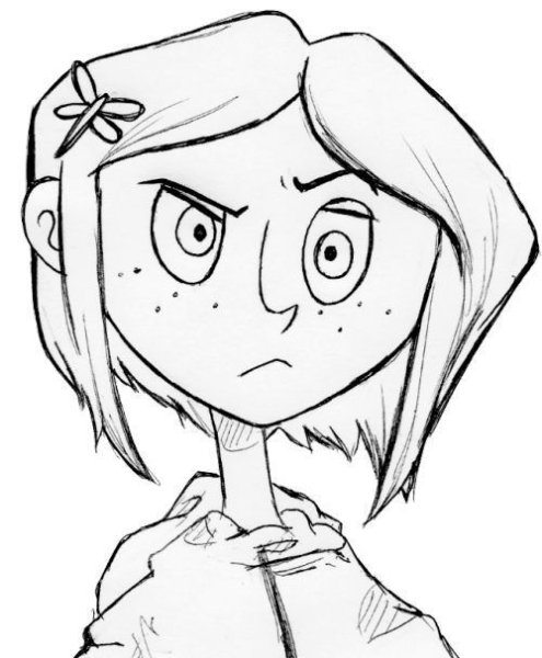 Коралина в стране кошмаров рисовать