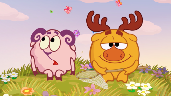 Смешарики пин и Лосяш