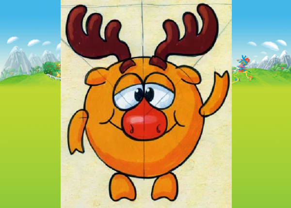 Смешарики раскраска Лосяш