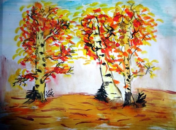 Рисунок красота осени