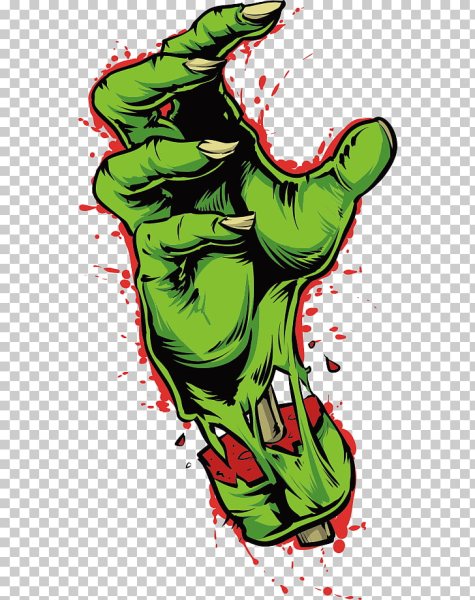 Страшная мультяшная рука