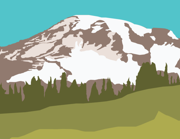 Горы Дагестана вектор