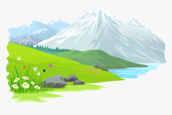 Горы рисунок