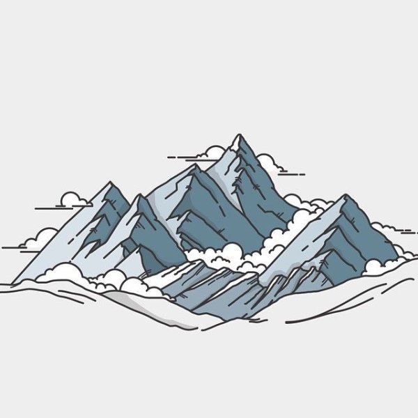 Нарисовать горы