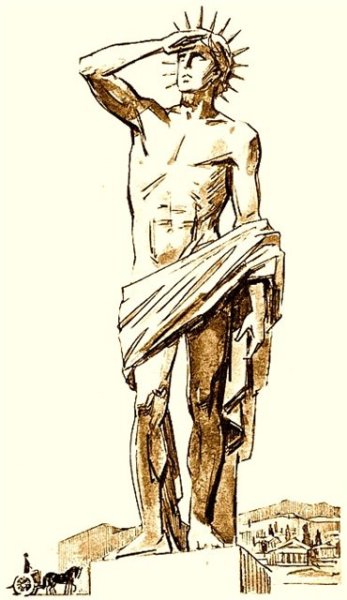 Колосс Родосский 3-в.до н.э . реконструкция