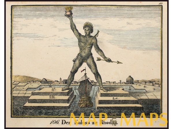 Колосс Родосский раскраска