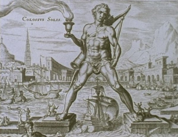 Колосс Родосский раскраска