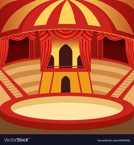 Арена цирка мультяшная