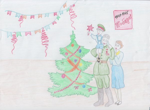 Конкурс Нарисуй елку Победы 2022