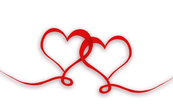 Два сердца вектор