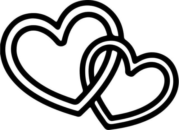 Два сердца контур