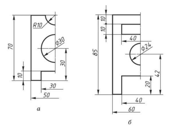 Чертеж плоской детали прокладка черчение