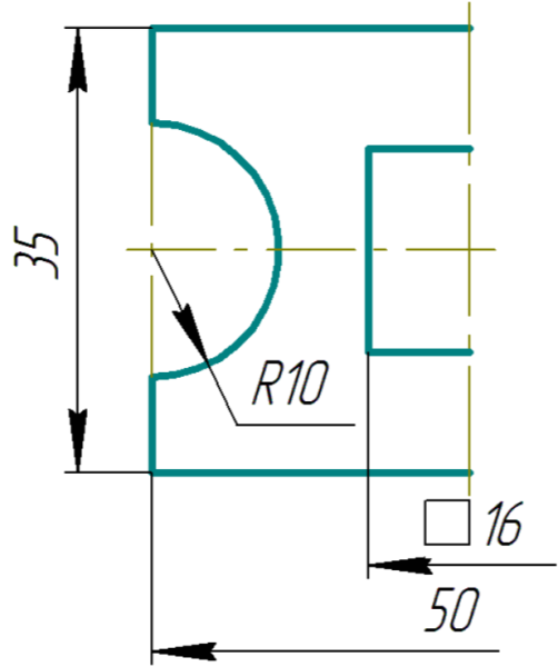 Черчение чертеж плоской детали