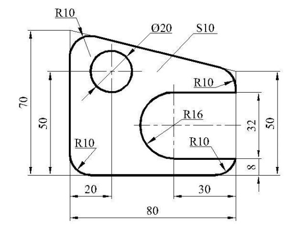 Инженерная Графика вид сверху сбоку спереди