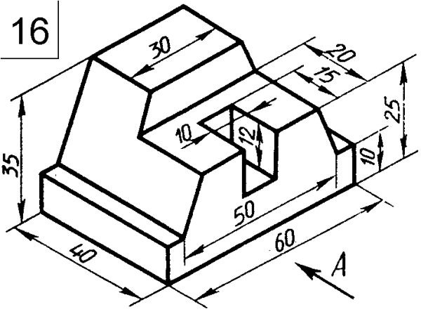Опора чугун отверстие 24 сквозное чертеж