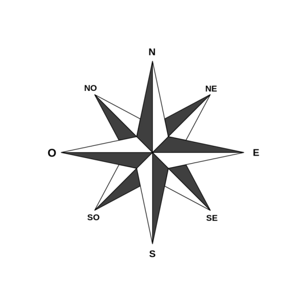 Роза ветров 12 лучей