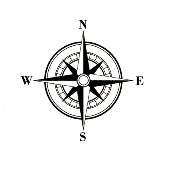 Роза ветров Север Юг Запад Восток
