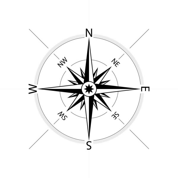 Азимут роза ветров