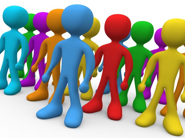 Разноцветные человечки