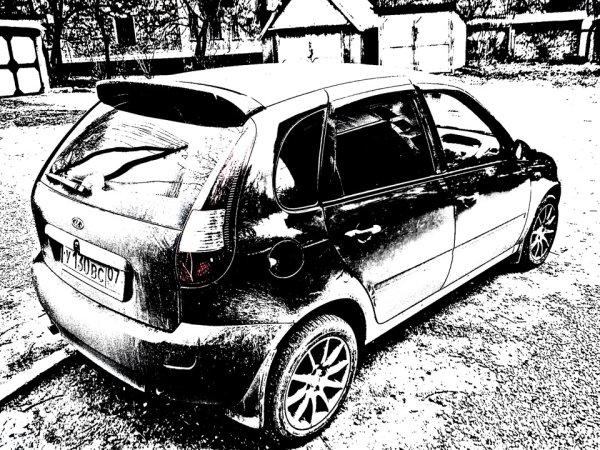 Рисунок Лада Калина хэтчбек