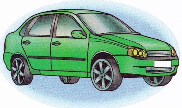 Раскраска Лада Калина