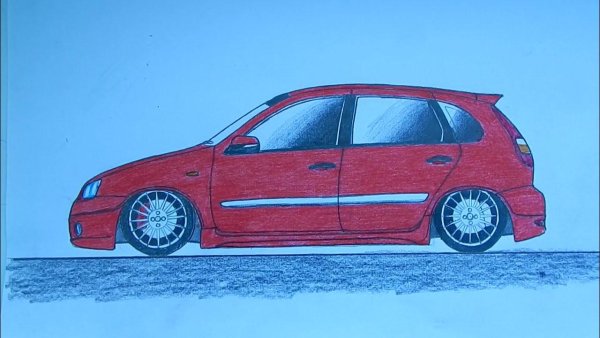Лада Калина спорт рисунок