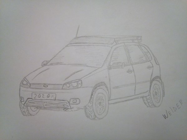 Рисунок Лада Калина универсал