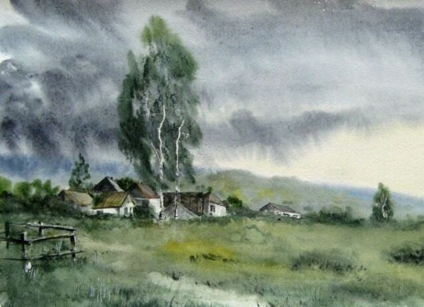 Рисование гроза