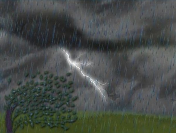 Пейзаж акварелью