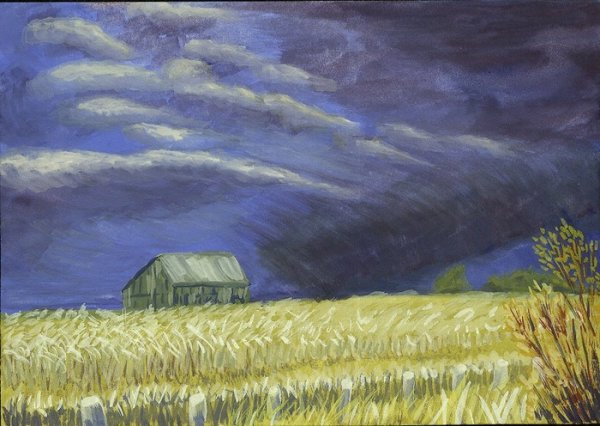 Гроза гуашью