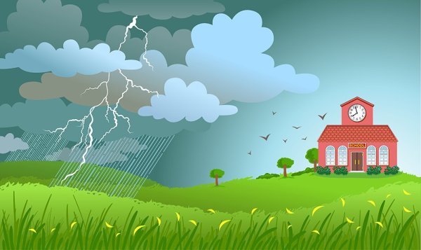 Рисование гроза