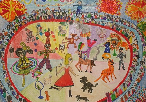 Художник в цирке