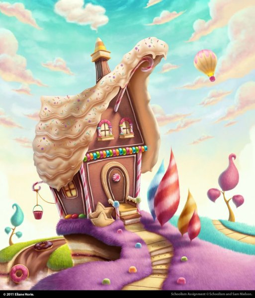 Сказочный домик из сладостей