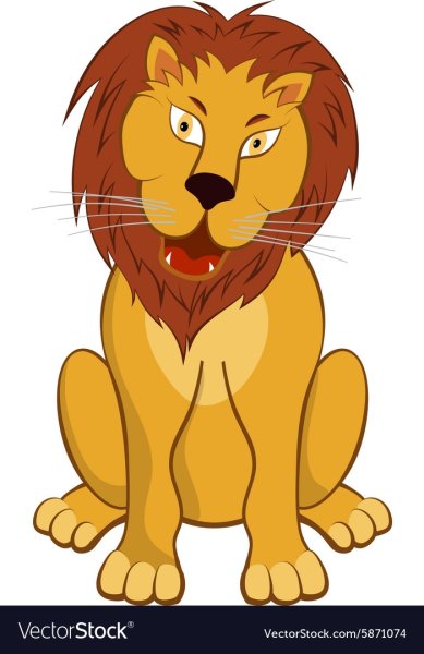 Лев мультяшный фото