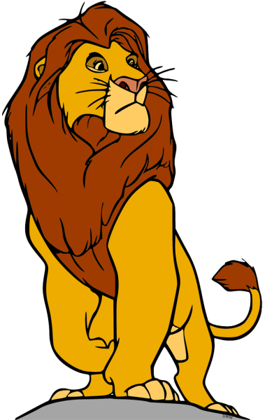 Лев мультяшный профиль