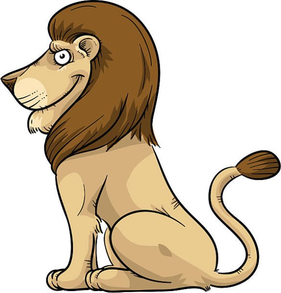 Нарисовать Льва сидящего