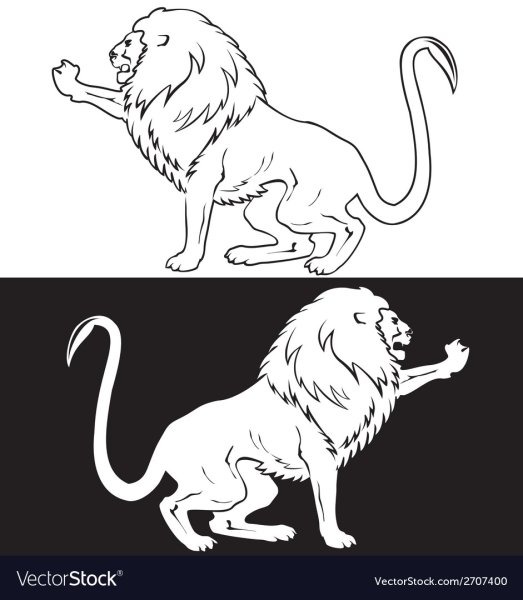 Лев и собачка рисунок карандашом