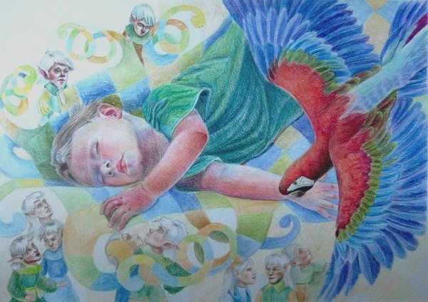 Рисование цветные сны для детей