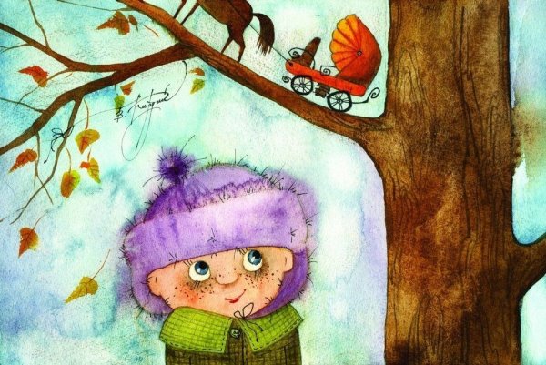 Виктория Кирдий рисунки осень