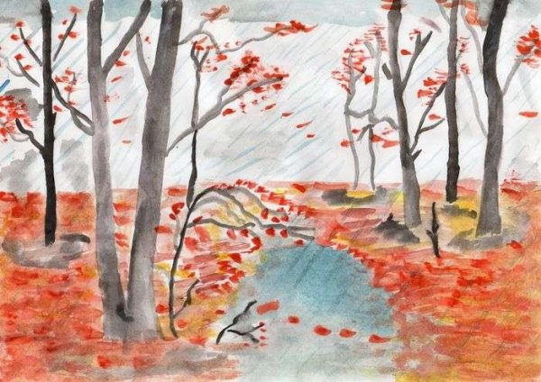 Осень рисунок для детей