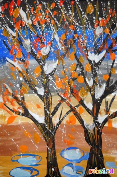 Зимняя пора в живописи и графике