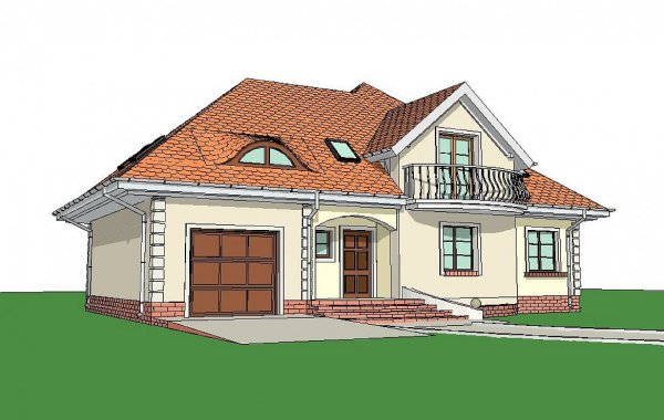 Проект дома z18 gl BK С гаражом