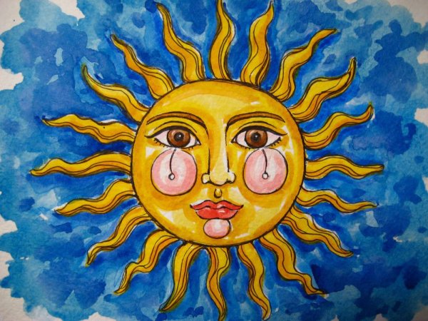Солнце рисунок