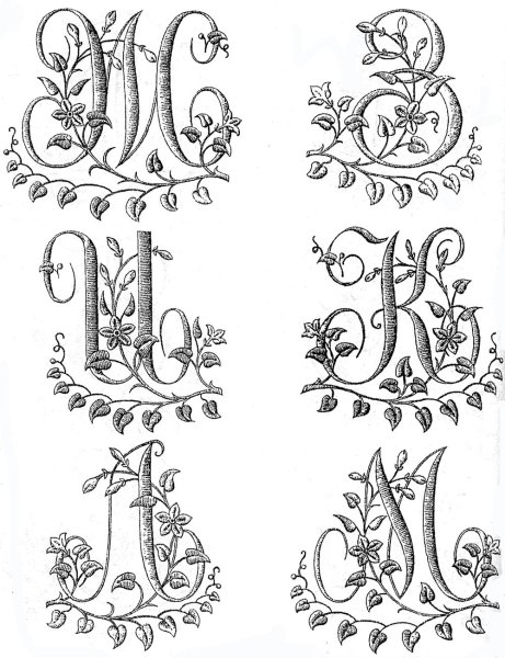 Буквы в виде предметов